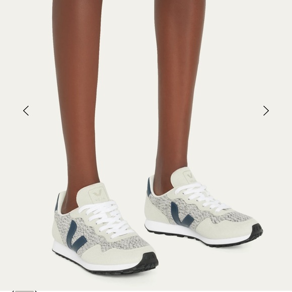 Veja Shoes - Veja SDU Flannel Sneaker in Snow/Nautico
